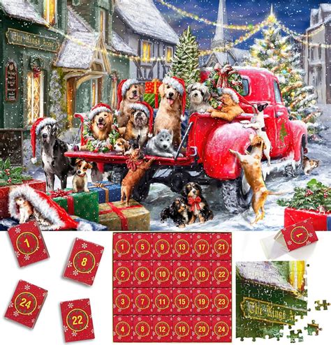 Ouriky Advent Calendar Christmas Jigsaw Puzzles For Adults And