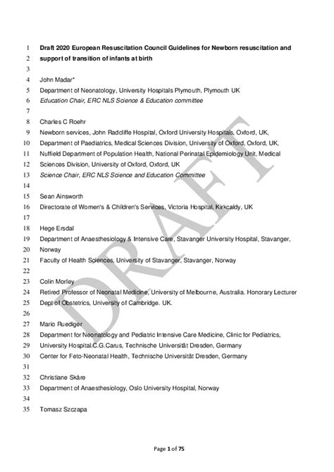 Pdf European Resuscitation Council Guidelines 2021 Executive Summary