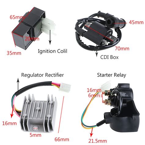 Regulador Rectificador De Rel Bobina De Encendido Cdi Para Atv Chino