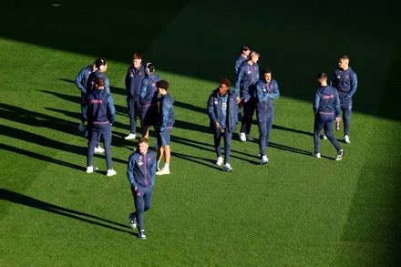 Swansea City Players Pre Match Editorial Stock Photo - Stock Image ...