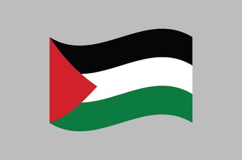 Premium Vector | Flag of palestine original and simple palestine flag ...