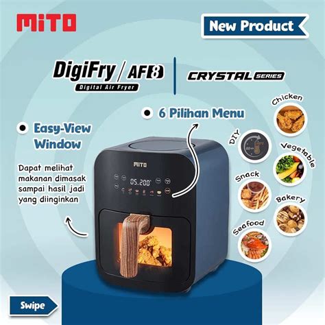 Mito Air Fryer Af8 Crystal Series 4l Diry