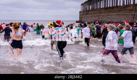 Boxing Day Dip In The North Sea At Seaton Carew Near Hartlepool North