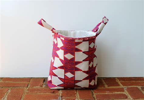 DIY How To Sew A Fabric Basket All Things Sewing In 2020 Fabric