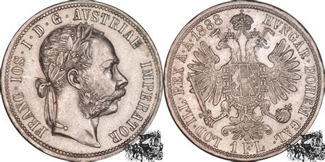 1 Gulden 1888 Österreich f stplfr MA Shops