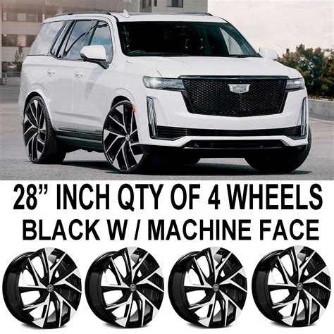 Custom Wheels Rims Cadillac Escalade Year 202120222023 Gloss Black