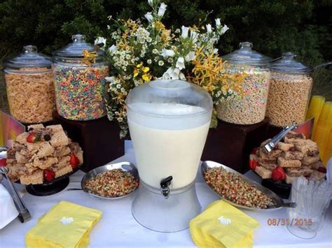 Creative Cereal Bar for Brunch Party