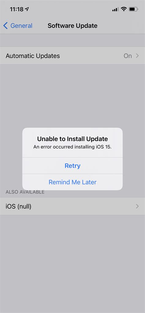 An Error Occurred Installing Ios 15 Apple Community