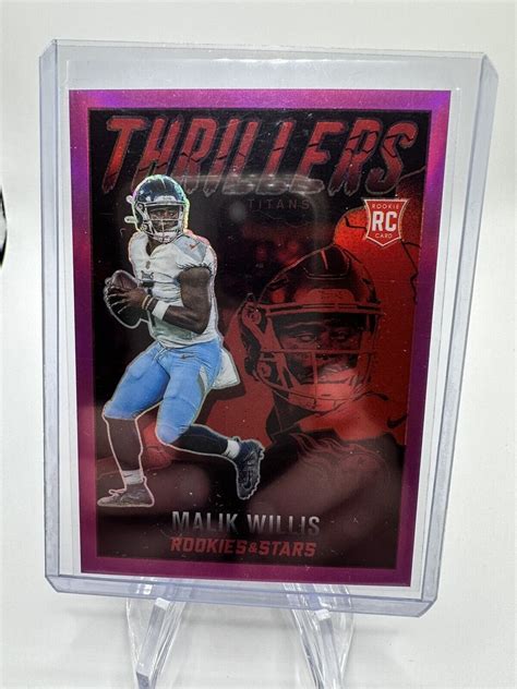 Malik Willis 2022 Rookies Stars Pink Thrillers 75 Titans RC SP EBay