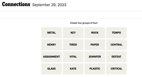 ‘Connections’ Hints and Answers for Friday, September 29 - Parade