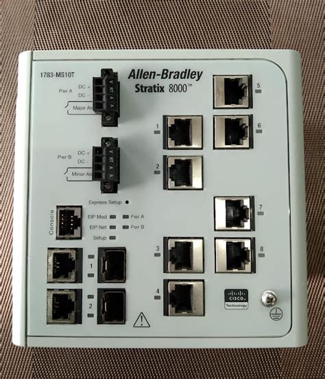 ALLEN BRADLEY STRATIX 8000 1783 MS10T MODULAR MANAGED ETHERNET SWITCH