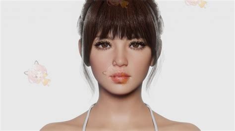 Joy Realistic Female Character Low Poly D Model Fbx D