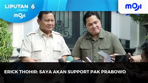 Prabowo Subianto Kunjungi Erick Thohir Rencana Dukungan Menjelang