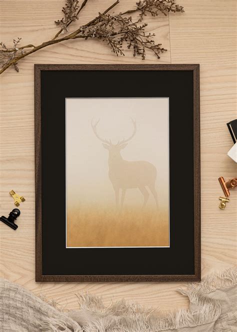 Buy Frame Edsbyn Walnut X Cm Picture Mount Black X Cm Here