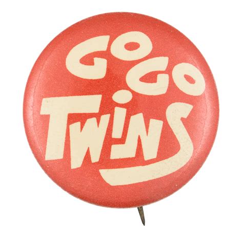 Go Go Twins Busy Beaver Button Museum