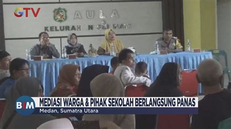 Sekolah Swasta Di Medan Tembok Akses Jalan Warga Ngamuk Saat Mediasi