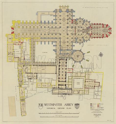 Westminster Abbey, Historical Ground Plan stock image | Look and Learn