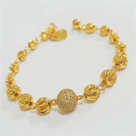 Bracelet Rantai Tangan Emas Korea K Gold Plated Shopee Malaysia