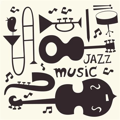 28662046 Jazz Instruments Vector Images Depositphotos