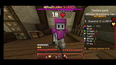 Playing Bedwars On Nethergames YouTube