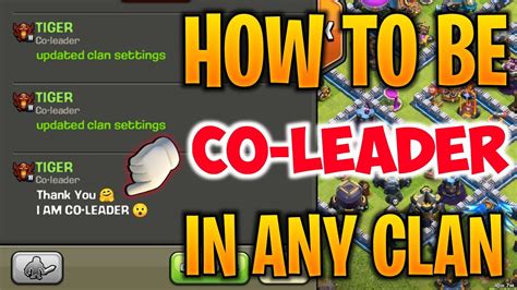 How To Become A Co Leader In Any Clan🤫 5 Best Tips And Tricks In Clash Of Clans Youtube