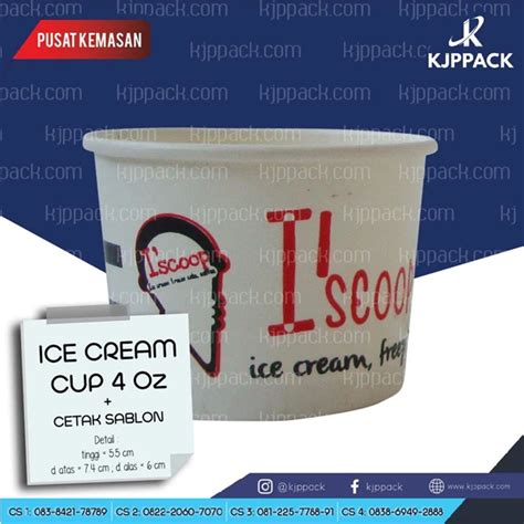 Es Krim Cup Paper Oz Sablon Warna Cs Kurnia Jaya Perkasa