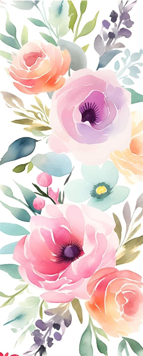 Premium Vector | Watercolor flower background