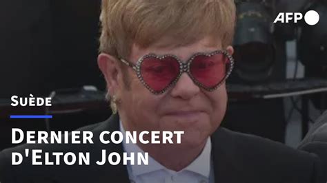 Elton John à Stockholm des fans émus pour son tout dernier concert