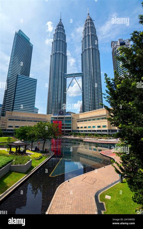 Petronas Twin Towers Kuala Lumpur City Centre Malaysia Stock Photo