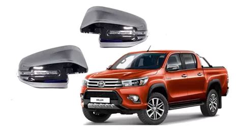 Cubre Espejos Cromado Con Led Toyota Hilux Cuotas Sin Inter S