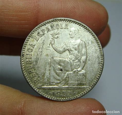 Peseta Plata Rep Blica Vendido En Subasta