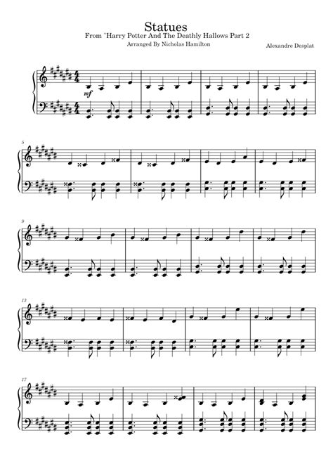 Statues Sheet Music For Piano Download Free In Pdf Or Midi