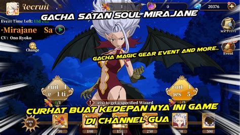 Gacha Satan Soul Mirajane Curhat Sedikit Masalah Ini Game Fairy