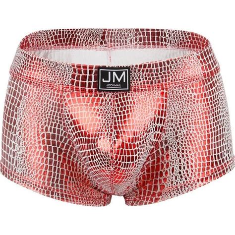 Nnk Jockmail Boxer En Cuir Pour Homme Sous V Tement Sexy Convexe U