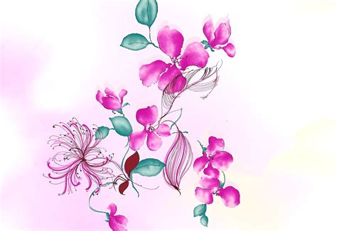 50+ Painted flowers wallpapers HD 🔥 Download Free backgrounds