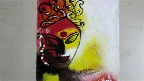 Durga Maa Rangoli