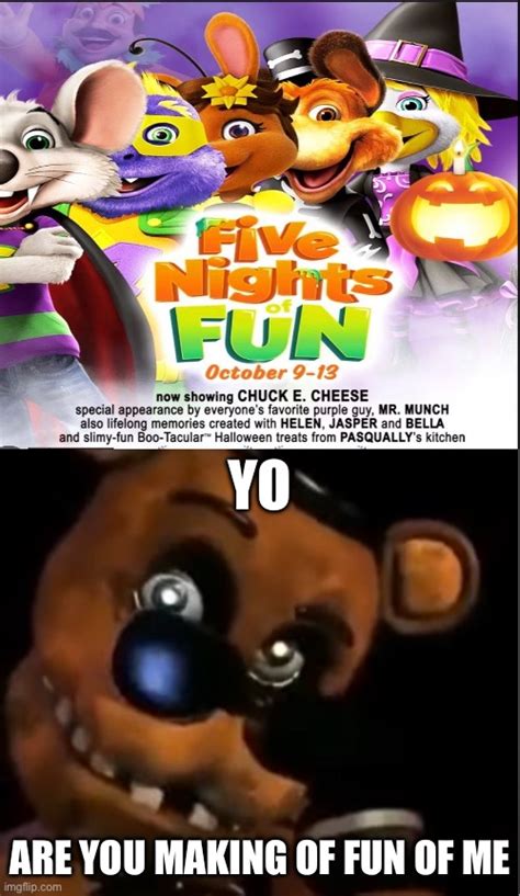 The Chuck E Cheese Copied The Fnaf Movie Poster Imgflip, 44% OFF