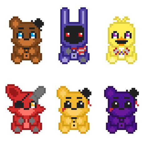 Pixilart Fnaf 2 Withered Plushies In 2023 Pixel Art Pattern Easy Pixel Art Pixel Art Grid