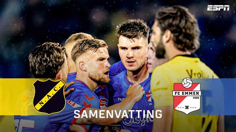 Ongelukkig Eigen Doelpunt Fataal Voor Fc Emmen Samenvatting Nac