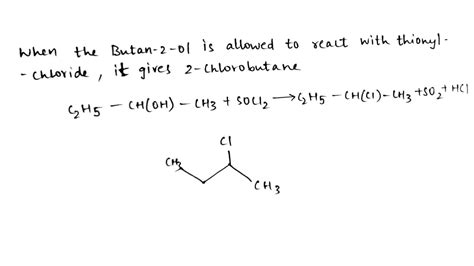 Write The Structures Of The Products When Butan 2 Ol Reacts With The