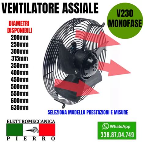 Ventilatore V Ventola Aspiratore Assiale Da A Mm Premente