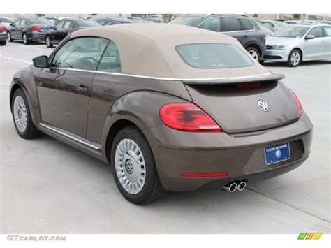 2013 Volkswagen Beetle 2 5l Convertible Toffee Brown Metallic Color