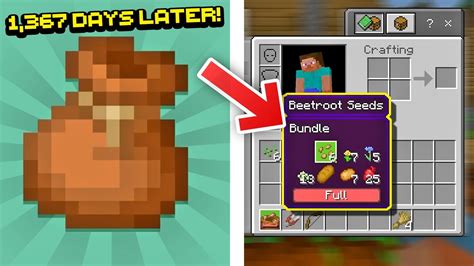 Bundles Coming To Minecraft After 1 367 Days Bedrock Java YouTube