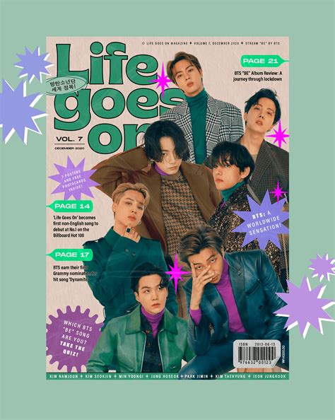 Bts Retro Magazine Cover Behance