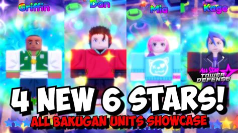 NEW UPDATE All 4 New 6 Star Unit Showcases Dan Kage Griffin Mia