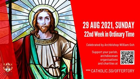 Catholic Sunday Mass Today Live Online Sunday 22nd Week In Ordinary Time 2021 Youtube