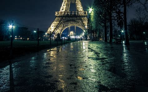 Paris Rain Wallpaper Hd