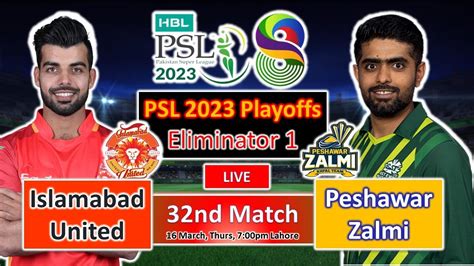 Islamabad United Vs Peshawar Zalmi Eliminator Live Only Score Isu