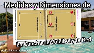 Total 39 Imagen Dimensiones De La Cancha De Voleibol Viaterra Mx