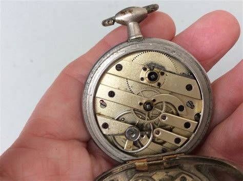 Antique French Pocket Watch And Fob Watch Both Spares Gem